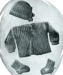 Knitted  Baby Set #202 Pattern