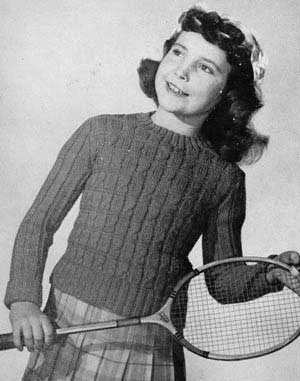 Girl's Pull Over Sweater Pattern #403