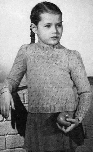 Girl's Pull Over Sweater Pattern #404