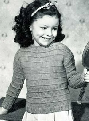 Girl's Pull Over Sweater Pattern #405