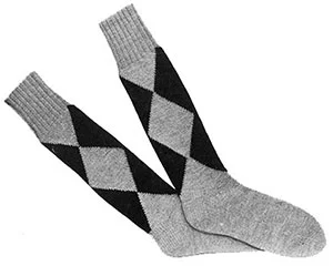 Mens Argyle Socks Pattern #601