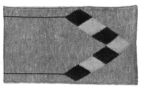 Argyle Scarf Pattern #614