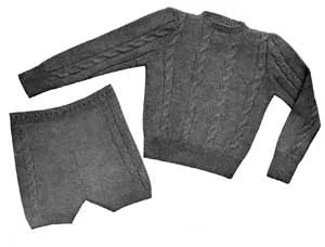 Cabled Suit Pattern #711