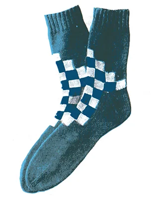 Checkerboard Socks Pattern #7207