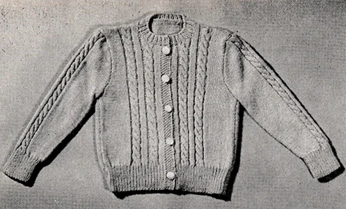 Cablestitch Cardigan Pattern #749