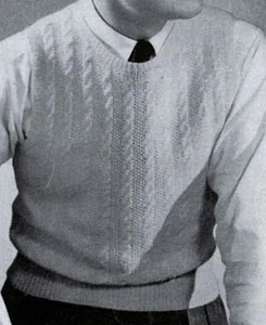 Fingering Yarn Sleeveless Sweater Pattern #4001