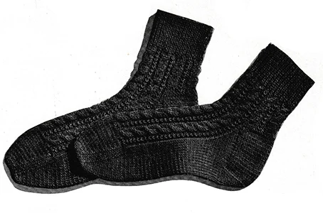 Cable-Stitch Anklets Pattern #5712