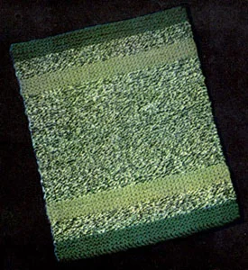 Variegated Knitted Rug