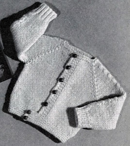 Raglan Sleeve Cardigan Pattern | Sizes 1—2 and 3 Yrs. | Knitting Patterns