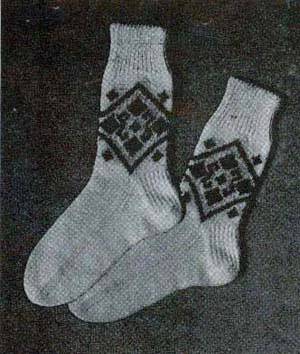 Men's and Boys' Fair Isle Sport Socks