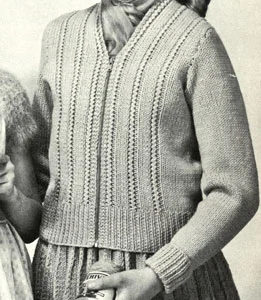 Girl's Zippered Cardigan Pattern