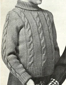 Boy's Cable Pullover Pattern