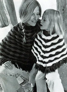 Mother-Daughter Poncho