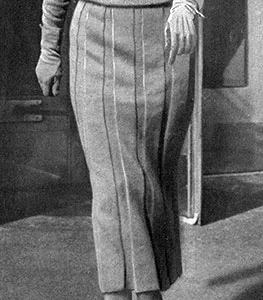 Skirt in Box Plait Effect Pattern #146