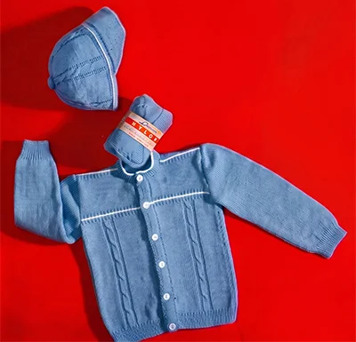 Cable Cap and Sweater Set Pattern #3009