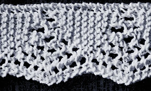 Knitted Edging Pattern #1867
