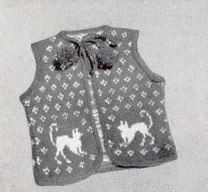 Pussy Cat Sweater Vest Pattern