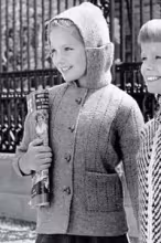 Hooded Cardigan Sweater Pattern 5920