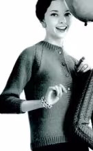 Raglan Cardigan Pattern #736-12