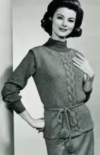 Casual Cable Overblouse Pattern