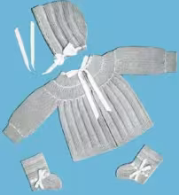 Knitted Baby Set Pattern #107