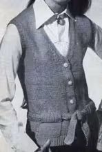 Belted Vest with Pockets Pattern