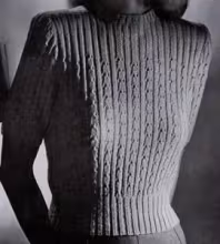 Eyelet Ribbed Pullover Pattern