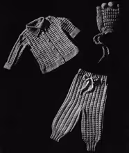 Baby's Three-Piece Knitted Legging Set Pattern #6006