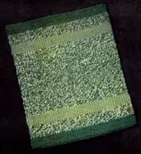 Variegated Knitted Rug