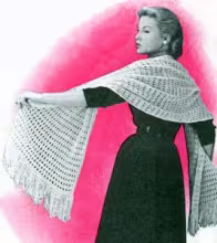 Golden Metallic Fringed Stole