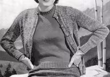 Tweed Mixture Cardigan Jacket Pattern #16