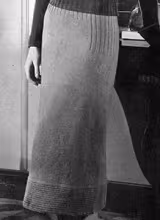 Knitted Skirt Pattern #106