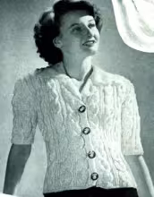 Cable Stitch Cardigan Pattern #2114